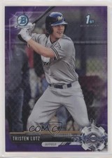 2017 Bowman Draft Chrome Purple Refractor /250 Tristen Lutz #BDC-164 0q3