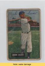 1951 Bowman Hank Sauer #22 READ 0b2