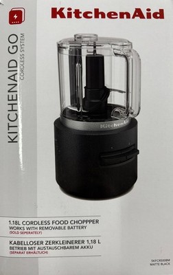 KITCHENAID  GO Cordless Chopper 5KFCR500BM ohne Akku 1,18L Volumen