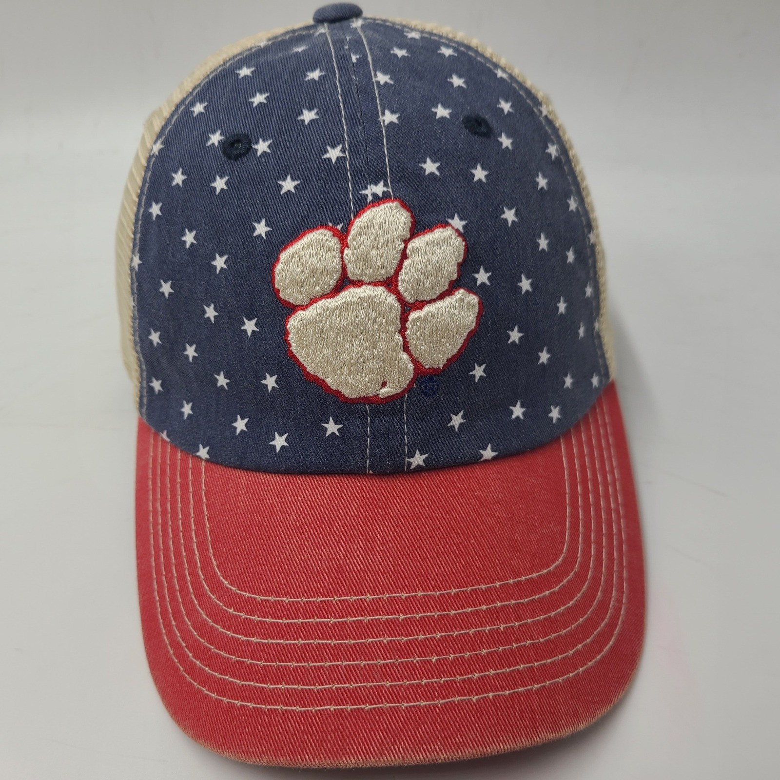 Snapback Trucker Mesh Top Of The World Blue Red Ncaa Stars