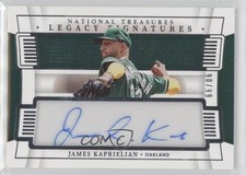 2022 National Treasures Legacy Signatures 90/99 James Kaprielian Auto 0tw4