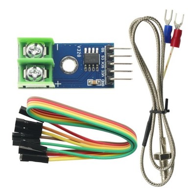 MAX6675 Module with K-Type Thermocouple Temperature Sensor Set for Arduino