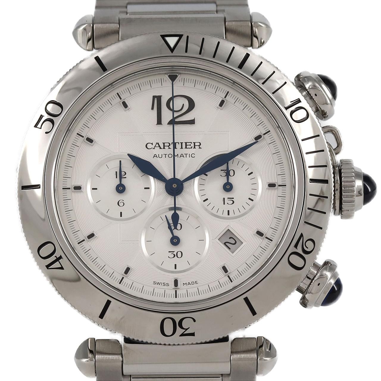 Authentic Cartier Pasha Chronograph Automatic Men's Watch WSPA0018