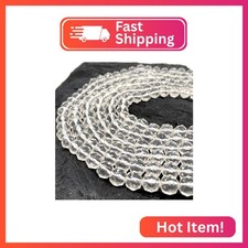 ABCGEMS Madagascan Crystal Quartz Beads Advanced Star Incision Technique for Op