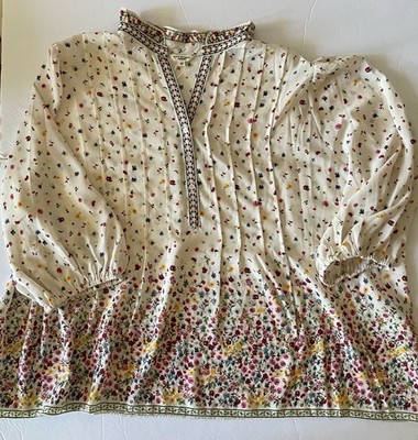 NWT women's plus size floral blouse MaxStudio London (3X) MSRP $128