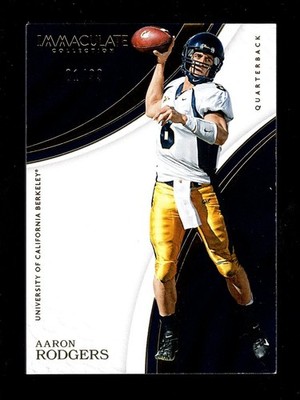 2017 IMMACULATE #1 AARON RODGERS 1/99 CAL BEARS