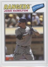 2012 Topps Archives 1977 Cloth Patch Josh Hamilton #77C-JH Patch 1g5