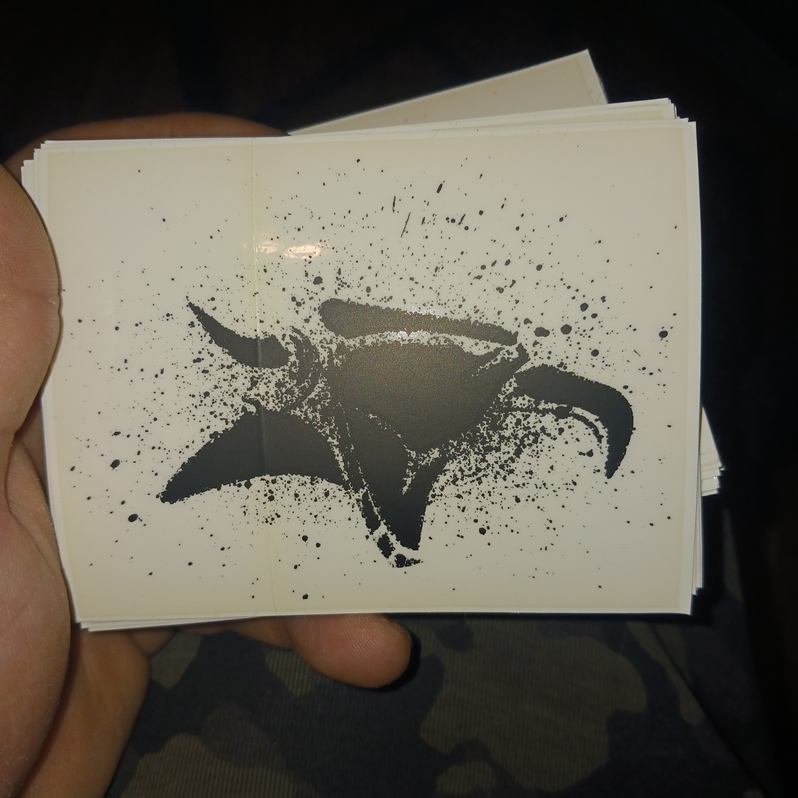 Animal Bikes BMX Frame Helmet Decals Griffin Spray Black New
