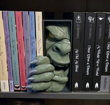 Orc book nook Unique Gothic gift book shelf gift
