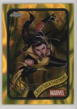 2025 Topps Chrome Marvel Comics Yellow Lava Refractor Lady Deathstrike #64 u0u