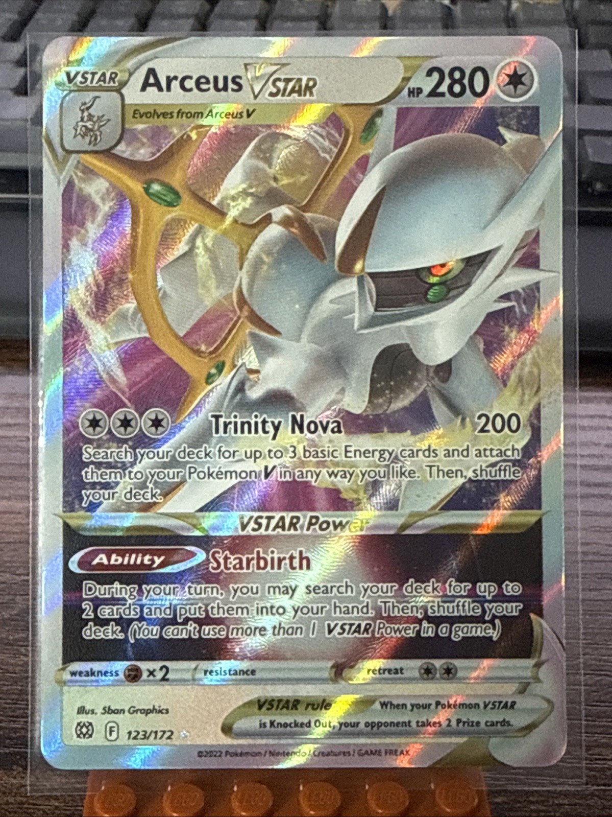 Pokémon TCG Arceus VSTAR 123/172 Brilliant Stars Ultra Rare NM
