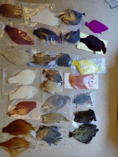 Job Lot Of Fly Tying Capes