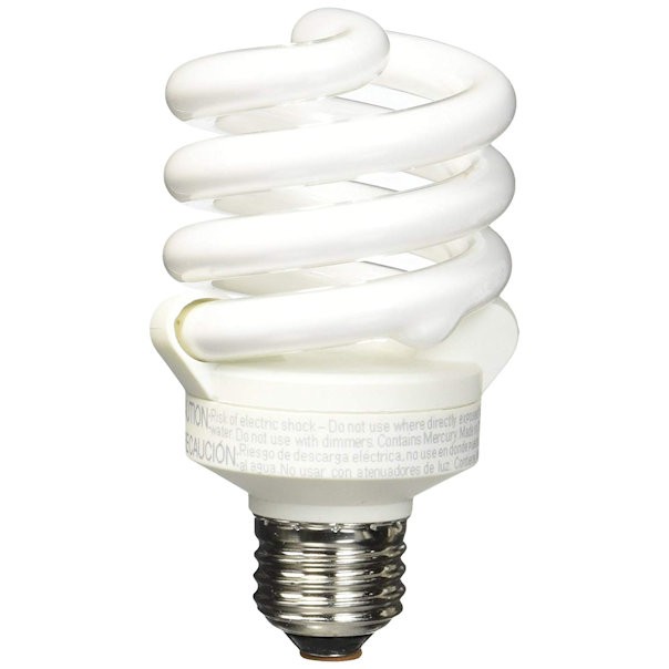 Электрическая лампочка TCP CFL 18W Soft White 2700K с полной пружинной лампой накаливания