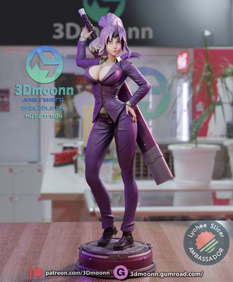 Shion, Tensei Shitara Slime Datta Ken, sexy Pin-Up, Figur, 3D Druck, UNBEMALT