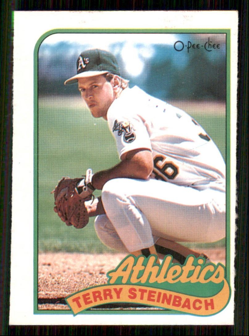 1989 O-Pee-Chee Terry Steinbach Oakland Athletics #304