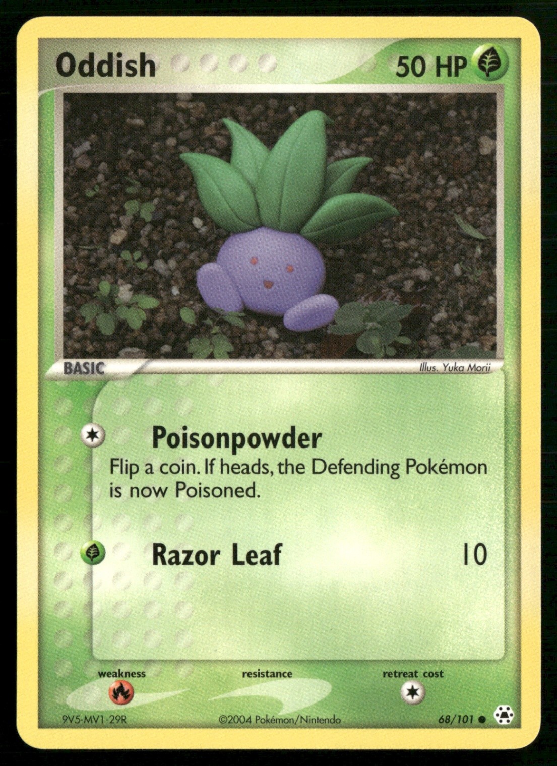 Oddish Common Hidden Legends 68/101 NM Pokemon TCG