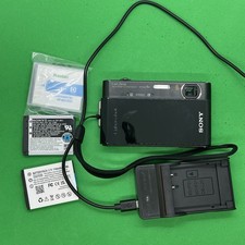 Sony Cyber-shot DSC-T900 Black Compact Digital Camera 12.1MP Touchscreen Tested