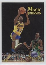 1996 Topps Stars Finest Refractor Magic Johnson #22 HOF m1k