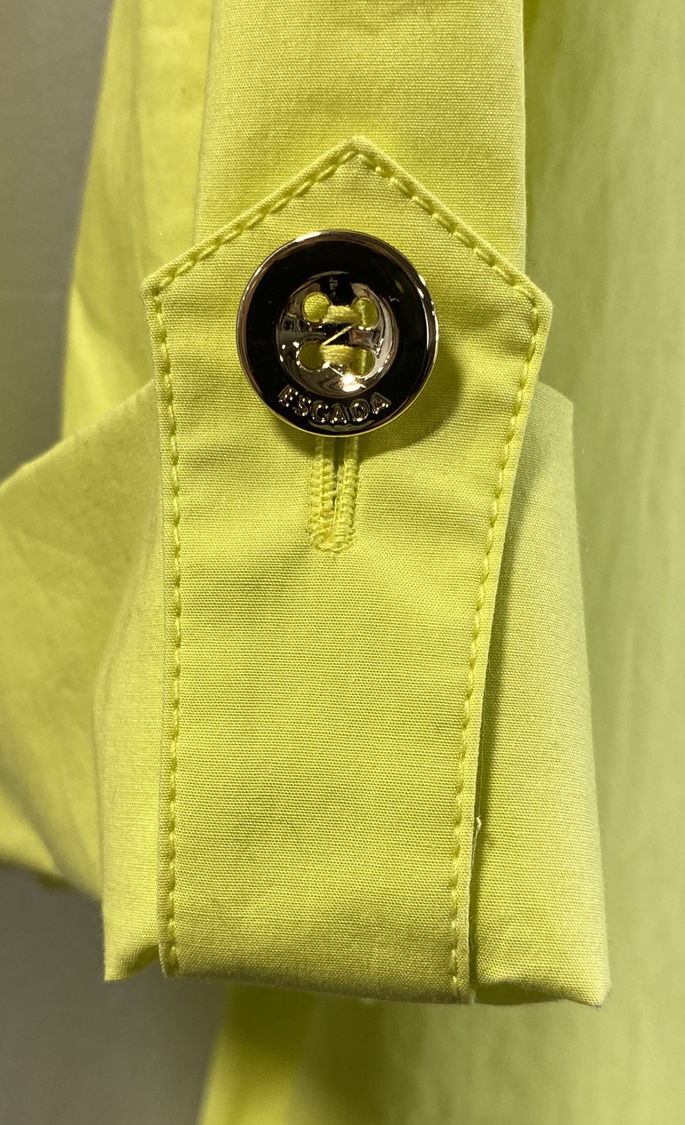 Escada Women's Yellow Solid Button-Down Shirt Dre… - image 6