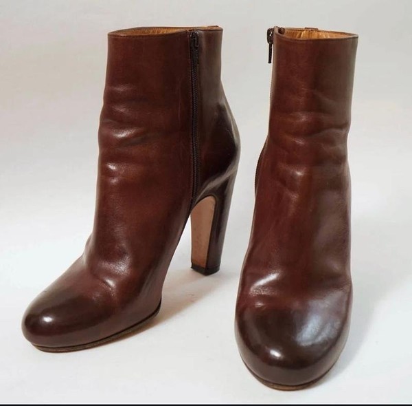 Women Maison Margiela Boots Burgundy 37