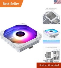 Ultra-Quiet X67 ARGB CPU Cooler with 120mm Fan - 6 Heat Pipes for AMD/Intel