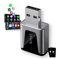 2025 Upgraded Wireless CarPlay Adapter – 2-in-1 CarPlay & Android Auto, Plug & 