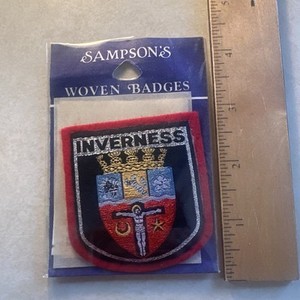 Vintage Sampson's Woven Badge Inverness Metallic Finish Patch