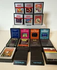 Atari 2600 Lot 18 Games - River Raid, Ms PAC-Man, Galaxian, Turmoil, Phoenix Etc