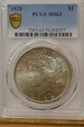 1925 Peace Dollar PCGS MS63 Item #7139
