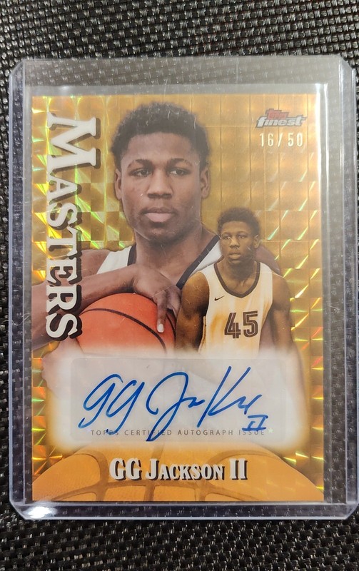 2024-25 Topps Finest-Masters Autograph GG Jackson, #MA-GJ Gold /50 (AU)