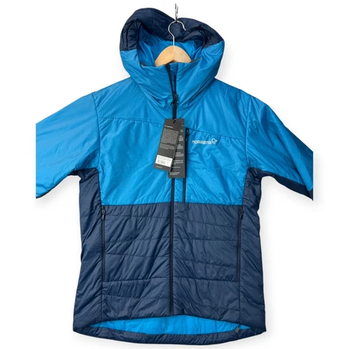 Norrona Mens Jacket Falketind Thermo60 Hooded Hawaiian Surf/Indigo Outdoor Small image 6