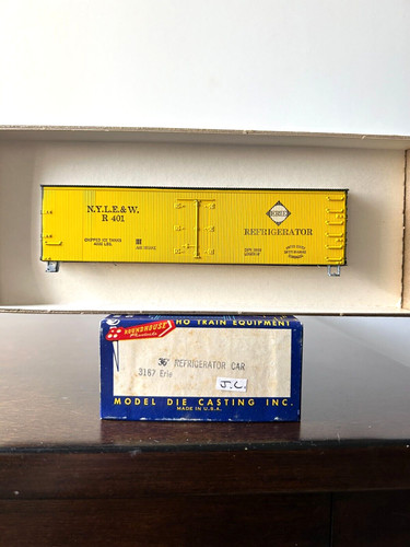 MDC #3167 Erie N.Y.L.E.& W. 36' Truss-Rod Wood Frigorífico #R 401 Kit H.O. 1:87 | Zustand: Used