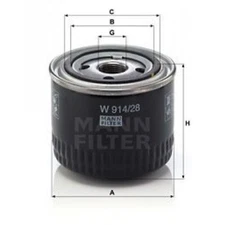 Oil filter Mann filter W914/28 for Iveco Daily IV box Fiat