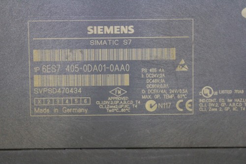 SIEMENS 6ES7405-0DA01-0AA0 SIMATIC S7-400, Netzteil PS 405 4A, 24 V DC, 5 V - Bild 4 von 7
