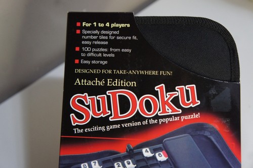 Sudoku Attache Edition Pressman 2006 Puzzle Game w/ Storage Case - NEW - Picture 7 of 9