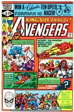 AVENGERS ANNUAL 10  1st ROGUE!  SPIDER-WOMAN!  WOLVERINE & THE X-MEN!  VF- (7.5)