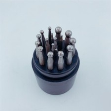 Jewelry Making Tools Dapping Block Set 17 pcs Jewelers Dapping Punches ghtool