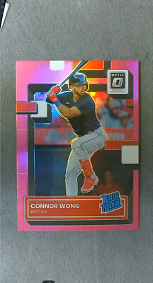 2022 Donruss Optic Rated Rookie Pink Prizm #82 Connor Wong Red Sox