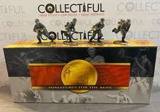 CONTE #WWII 007 - FRONTAL ATTACK - GERMAN LEAD SOLDIERS X4 MIB RARE & RETIRED🔥
