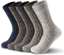 6 Pairs Mens Thick Heavy Duty Wool Socks Work Hiking Boot Winter Thermal socks