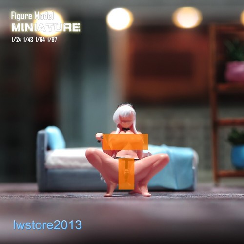 1/43 Sexy Niña Desnuda Dama Escena Accesorios Miniaturas Figura Modelo Muñeca Para Coches Juguetes - Imagen 3 de 7