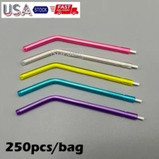 Dental 3-Way Air Water Syringe Disposable Spray Tips Triple Nozzles Tubes 250pcs