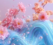 Desktop Background Pic Digital Wallpaper Abstract Floral Full HD Picture