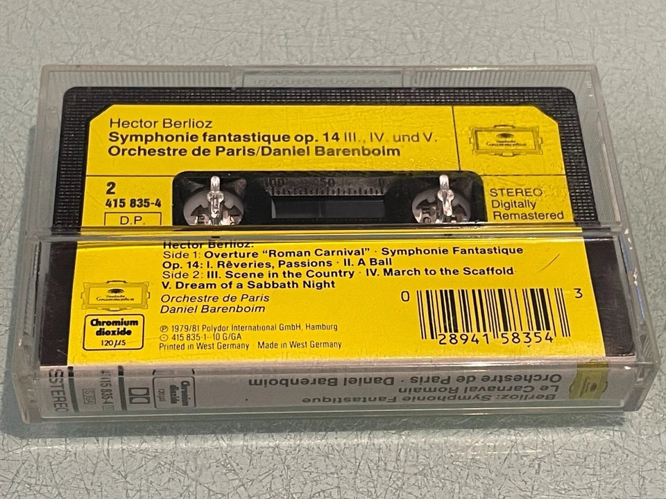 Hector Berlioz - Symphonie Fantastique - Audio Cassette Tape Album - 1979 - Image 2 of 4