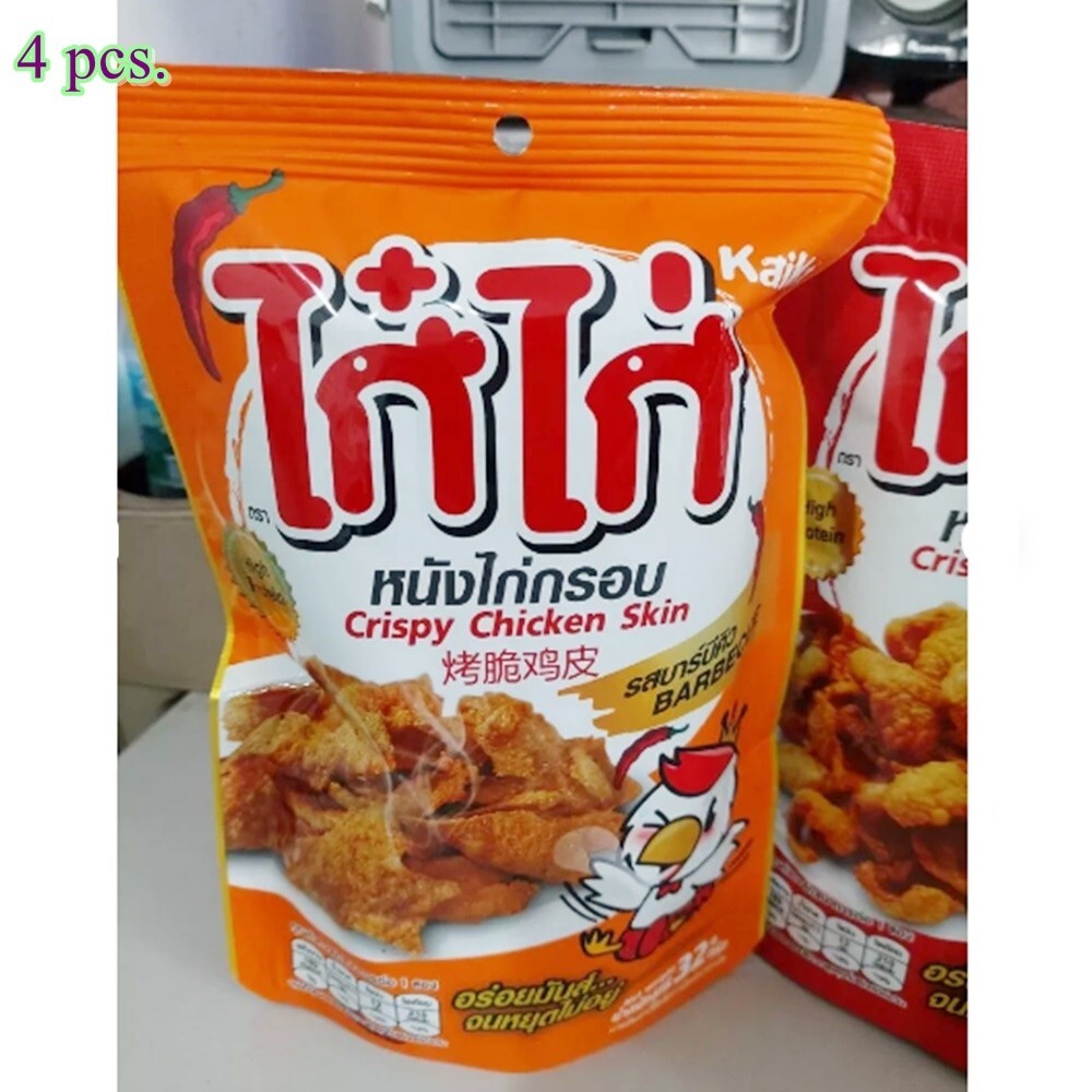 Snack Kaikai Crispy Fried Chicken Skin Thai Barbecue Spicy Flavor