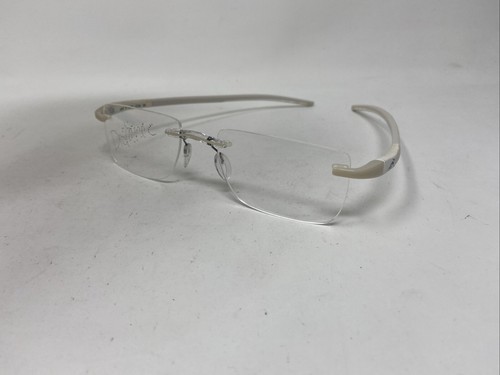 ADIDAS A899 10 6056 18-150 WHITE CREAM RIMLESS EYEGLASSES 2969 - Picture 5 of 10