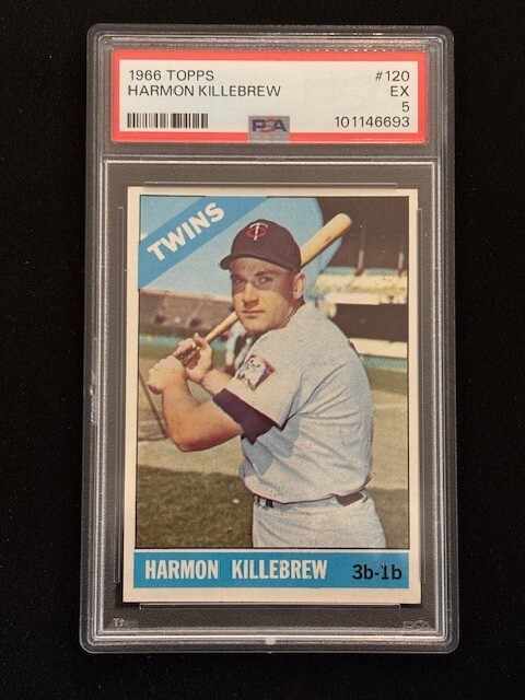 1966 Topps #120 Harmon Killebrew HOF Minnesota Twins PSA 5.0 (EX)