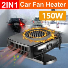 12V DC Car Auto Portable Electric Heater Heating Cooling Fan Defroster Demister