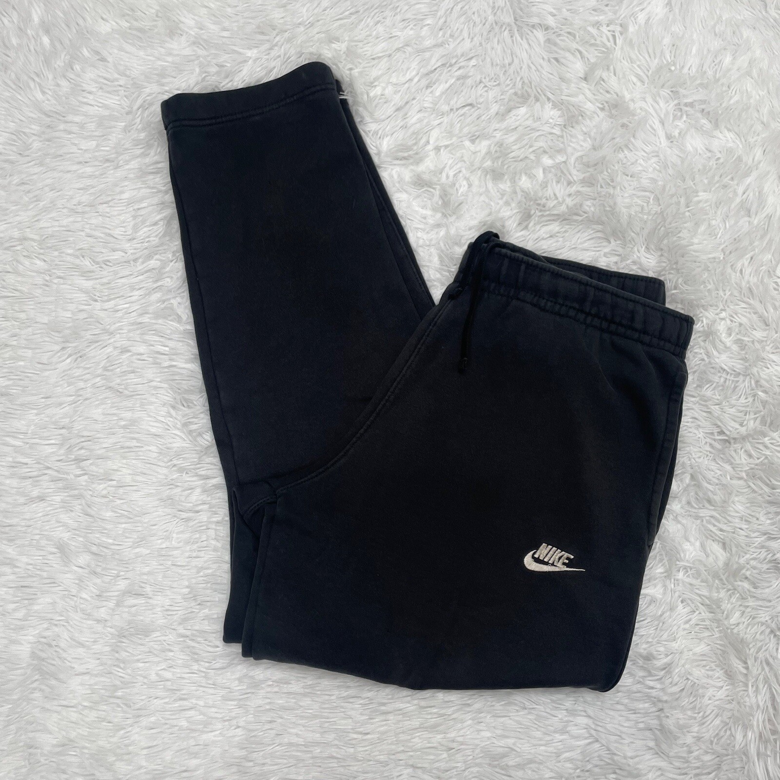 Nike Sportswear Club Fleece Mens Large Black Cotton Joggers