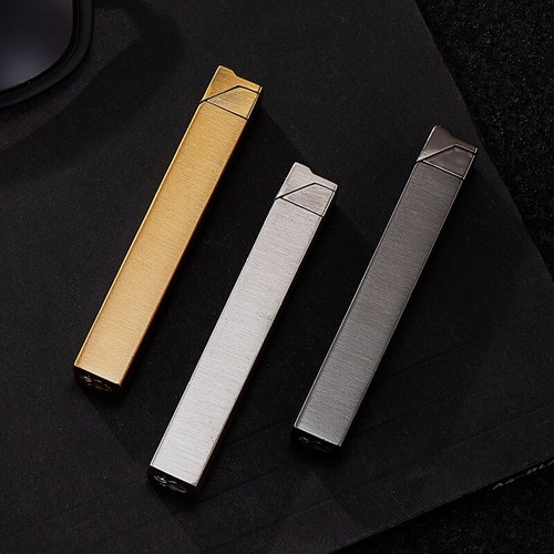 Metal Inflatable Cigar Lighters Square Lighters Slim Long Strip Cigar Lighters - Picture 4 of 9
